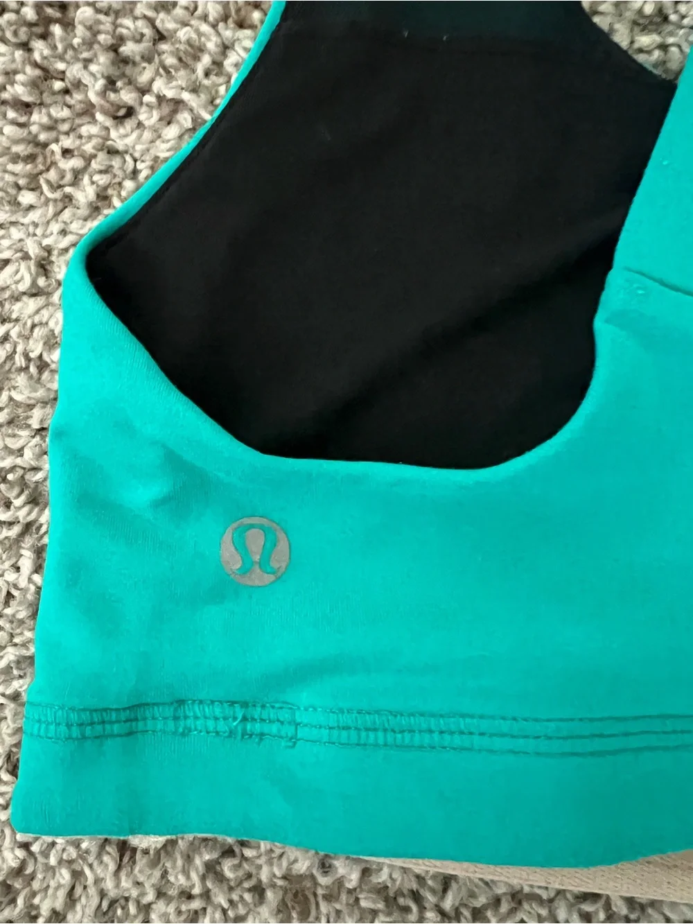 lululemon athletica Teal Cross-Back Swim Top
